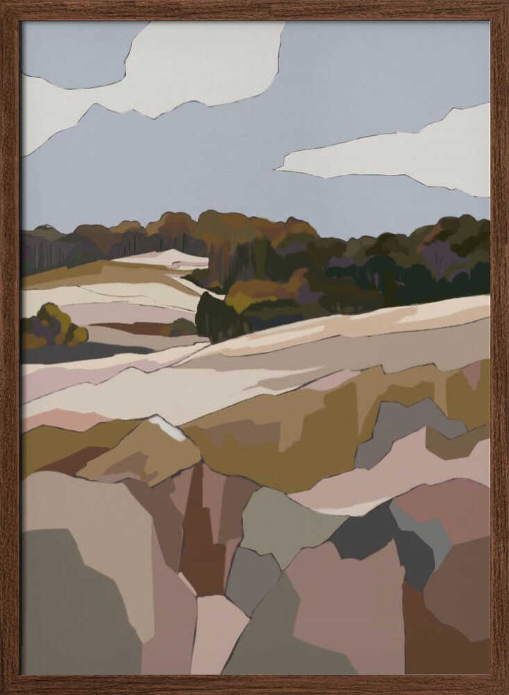 "Peaceful Rolling Hills" by Nikita Jariwala — Landscape Wall Art