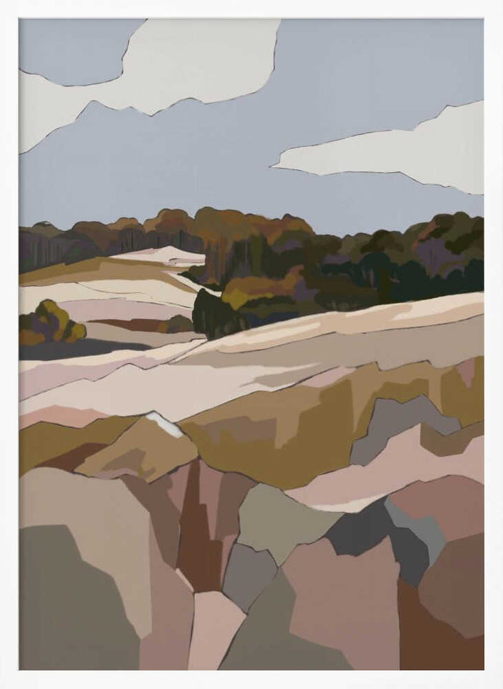 "Peaceful Rolling Hills" by Nikita Jariwala — Landscape Wall Art