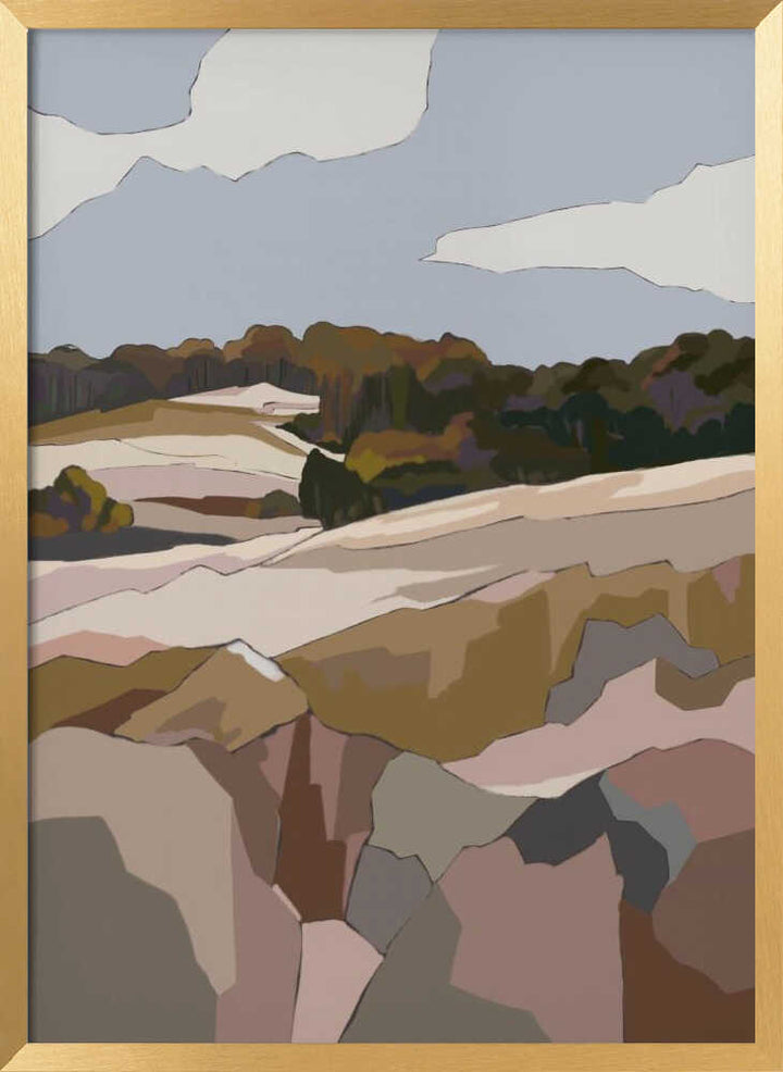"Peaceful Rolling Hills" by Nikita Jariwala — Landscape Wall Art