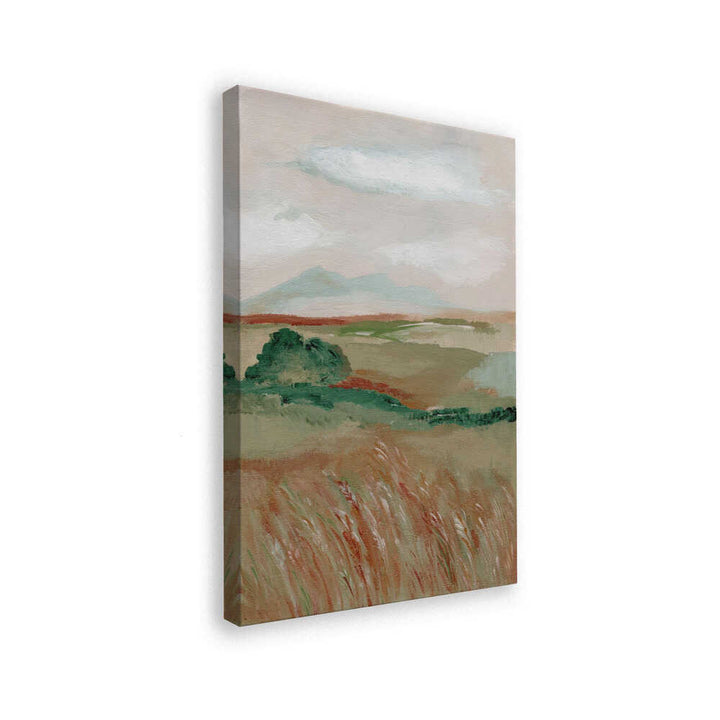"Serene Mountain Field" by Nikita Jariwala — Landscape Wall Art