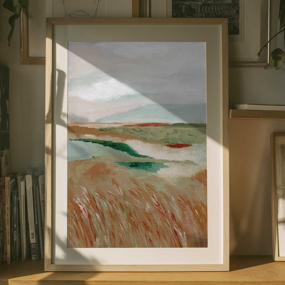"Peaceful Marshland View" by Nikita Jariwala — Landscape Wall Art