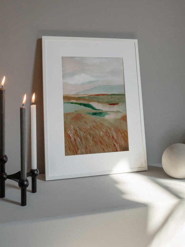 "Peaceful Marshland View" by Nikita Jariwala — Landscape Wall Art