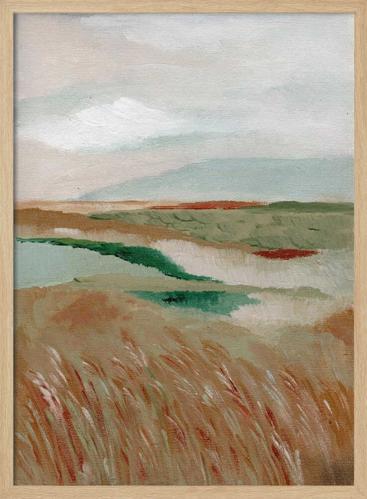 "Peaceful Marshland View" by Nikita Jariwala — Landscape Wall Art