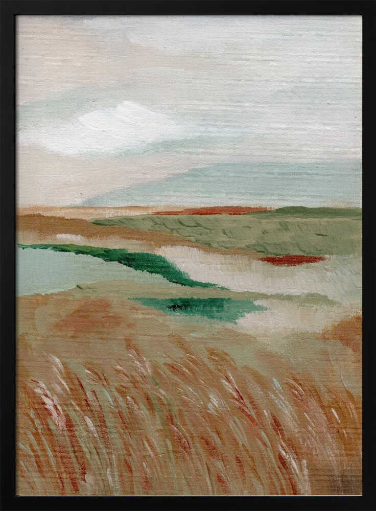 "Peaceful Marshland View" by Nikita Jariwala — Landscape Wall Art