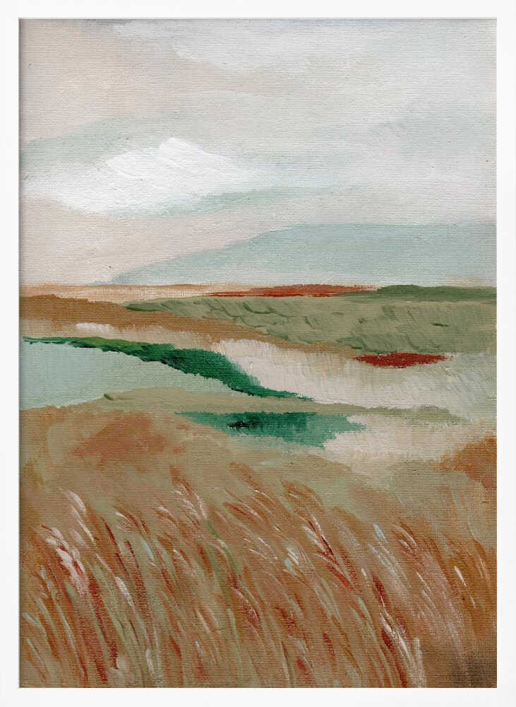 "Peaceful Marshland View" by Nikita Jariwala — Landscape Wall Art