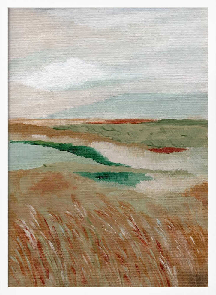 "Peaceful Marshland View" by Nikita Jariwala — Landscape Wall Art