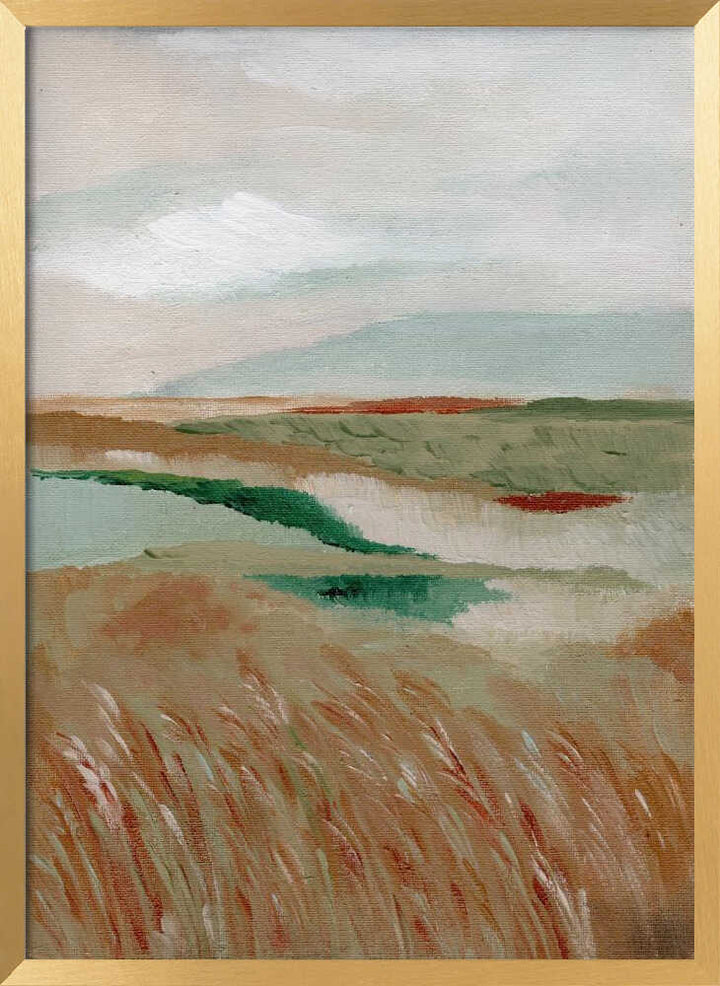 "Peaceful Marshland View" by Nikita Jariwala — Landscape Wall Art