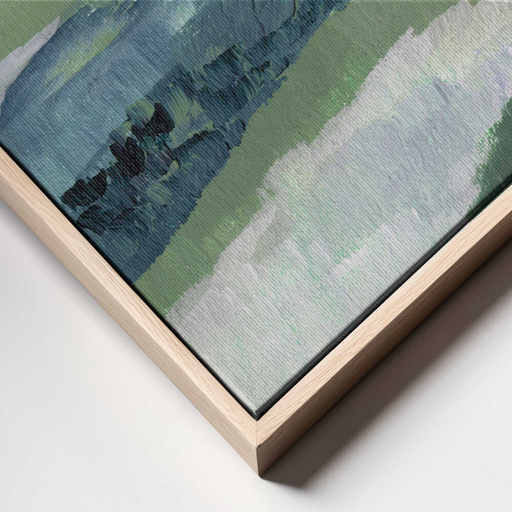 "Misty Green Landscape" by Nikita Jariwala — Landscape Wall Art