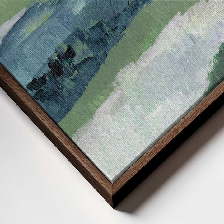 "Misty Green Landscape" by Nikita Jariwala — Landscape Wall Art
