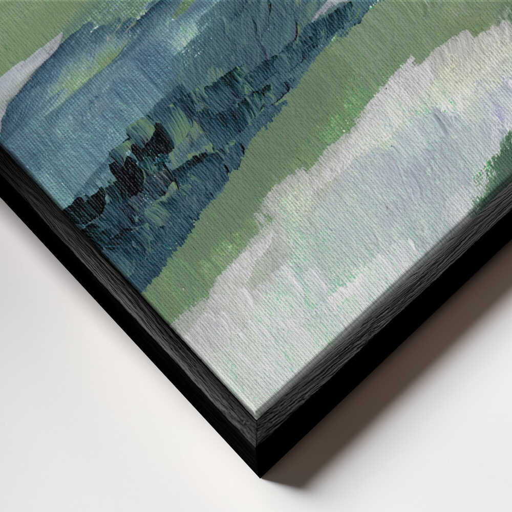 "Misty Green Landscape" by Nikita Jariwala — Landscape Wall Art