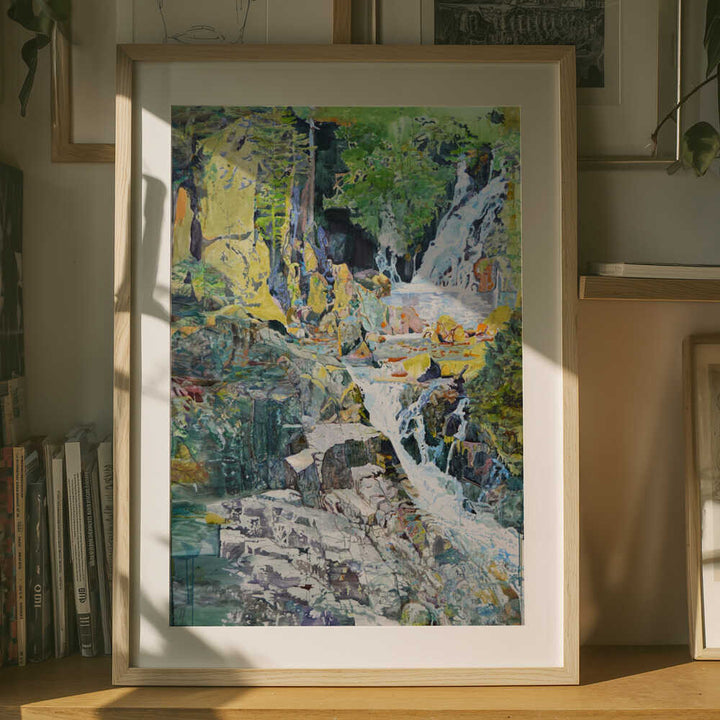 Vibrant Forest Waterfall