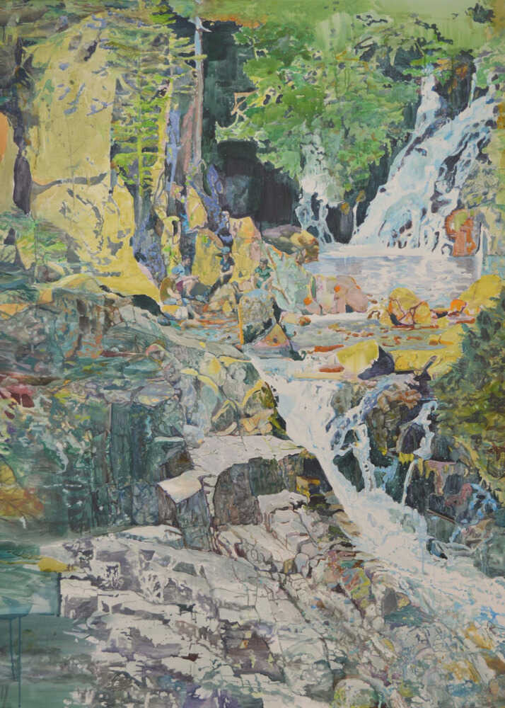Vibrant Forest Waterfall