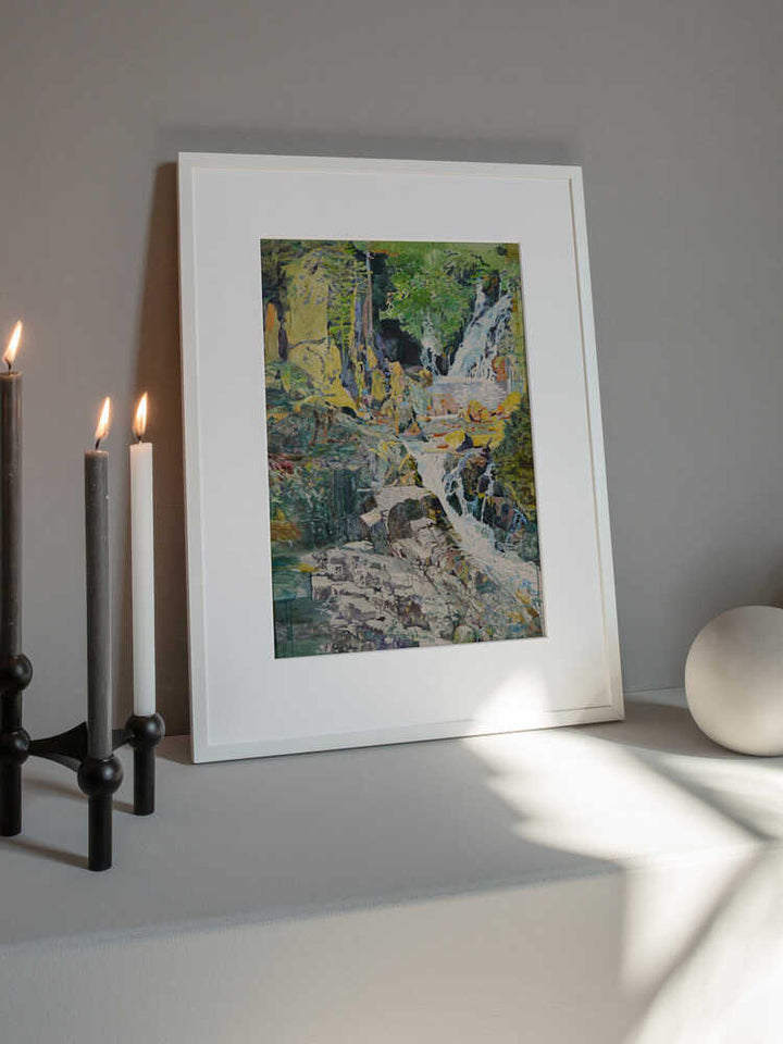 Vibrant Forest Waterfall