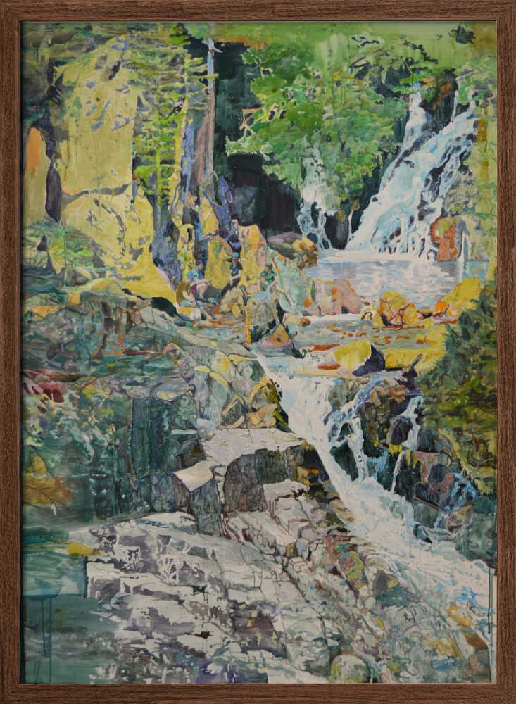 Vibrant Forest Waterfall