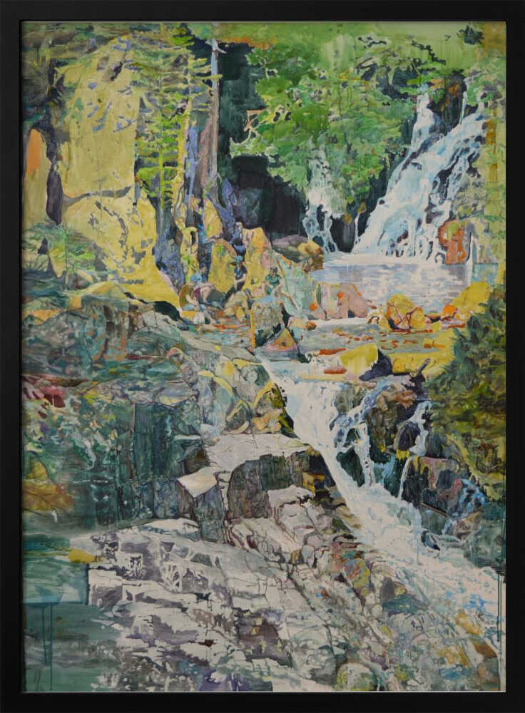 Vibrant Forest Waterfall