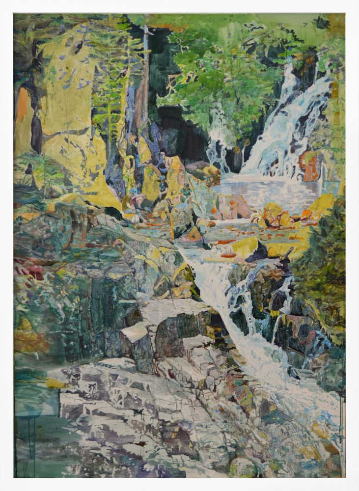 Vibrant Forest Waterfall