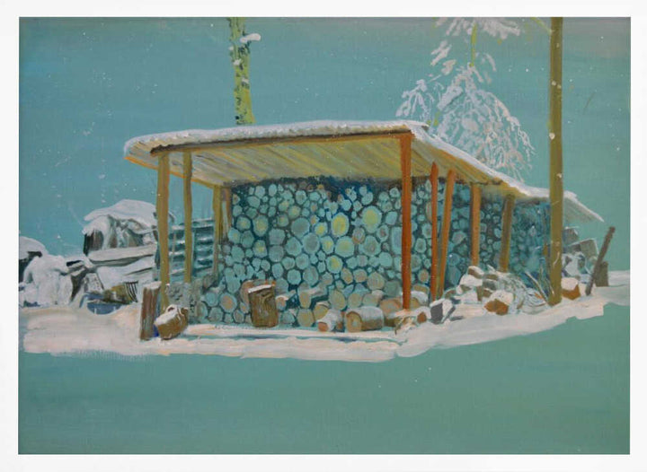 Winter Firewood Stack