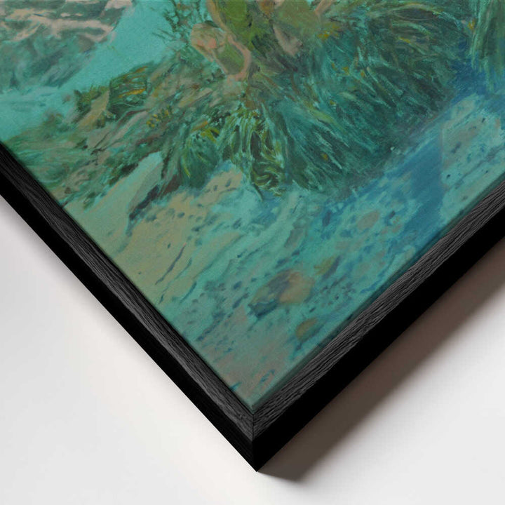Serene Teal Lake