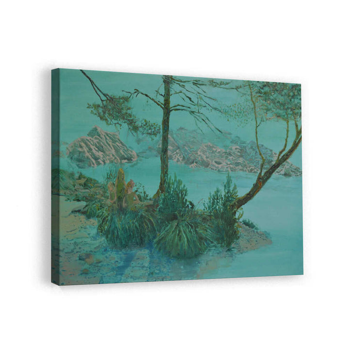 Serene Teal Lake
