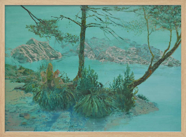 Serene Teal Lake