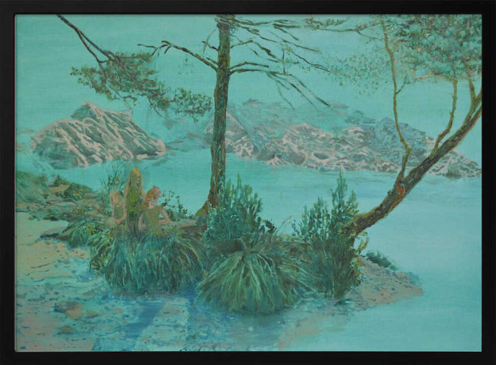 Serene Teal Lake