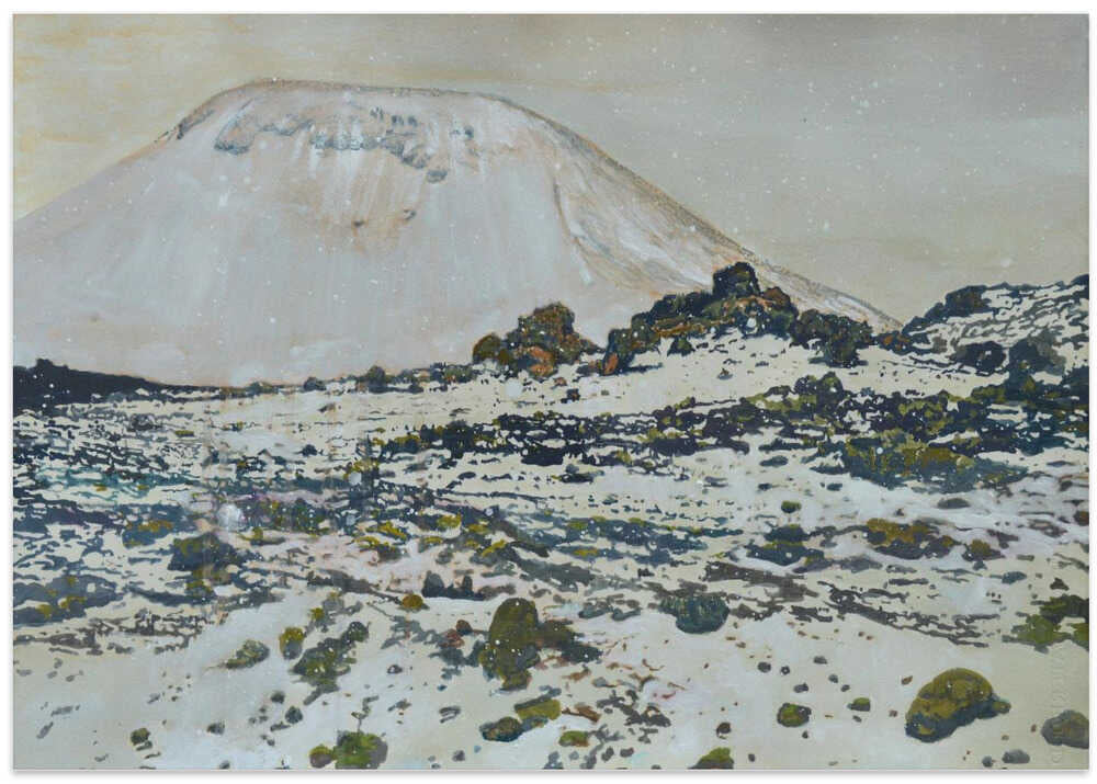 Frozen Volcanic Peaks