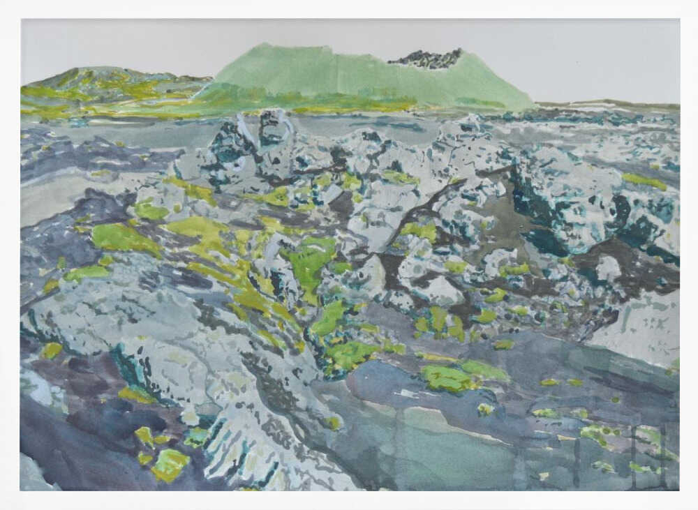 Mossy Volcanic Landscape