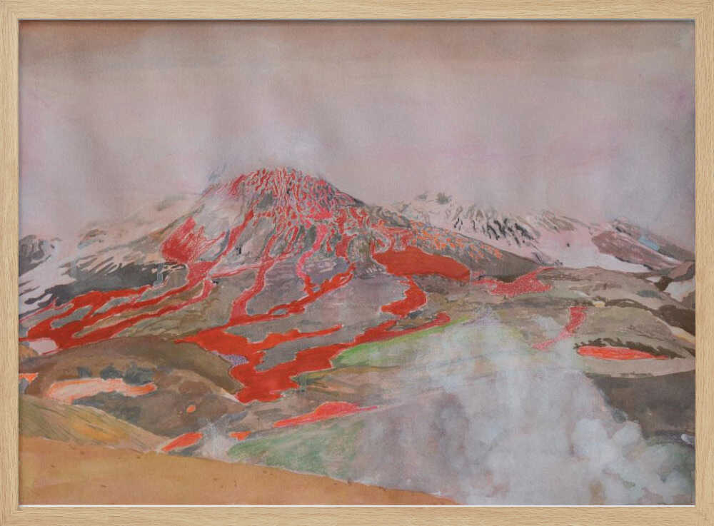 Fiery Volcanic Eruption
