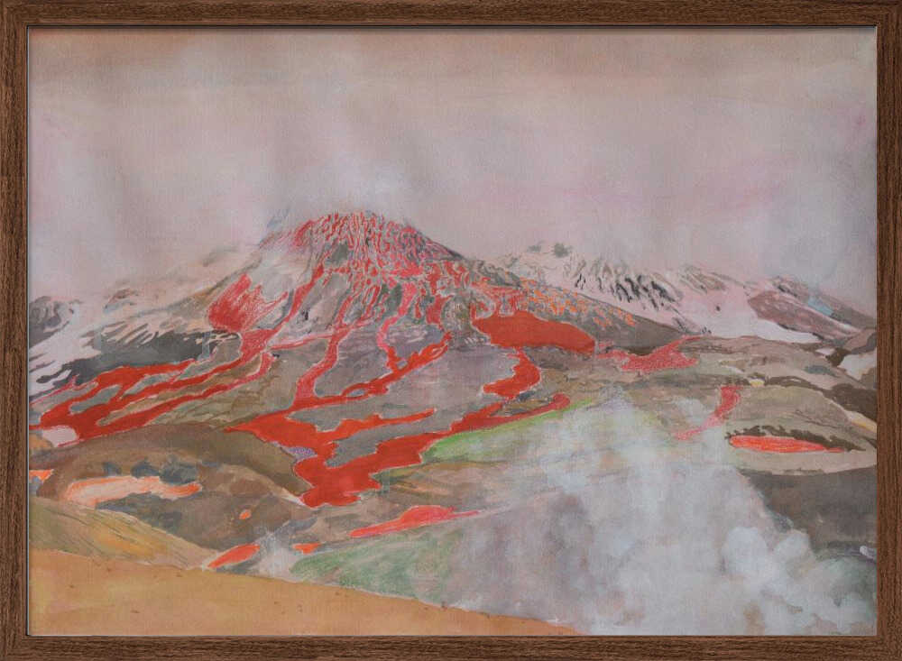 Fiery Volcanic Eruption