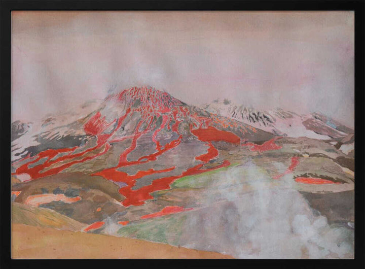 Fiery Volcanic Eruption