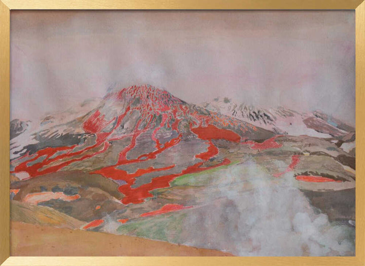 Fiery Volcanic Eruption