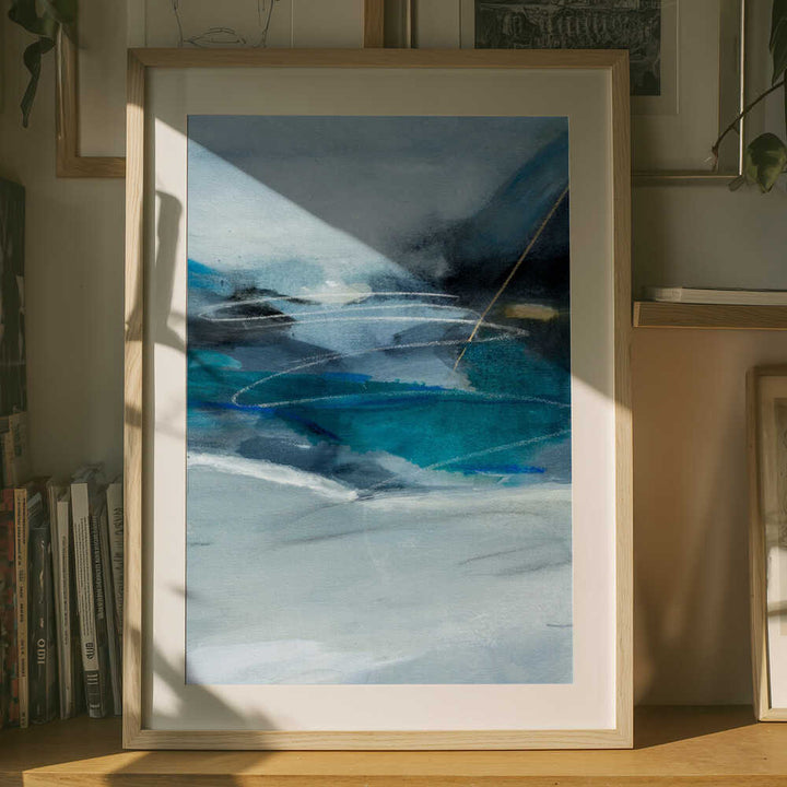 "Abstract Blue Depths" by Arohika Verma — Abstract Wall Art
