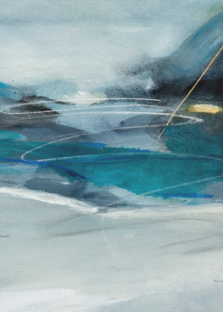 "Abstract Blue Depths" by Arohika Verma — Abstract Wall Art