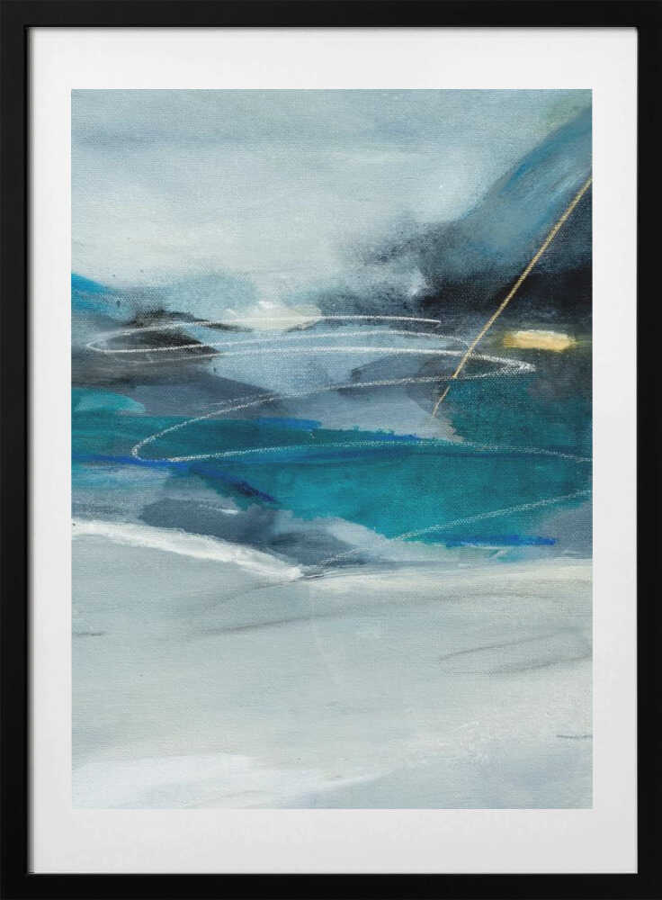 "Abstract Blue Depths" by Arohika Verma — Abstract Wall Art
