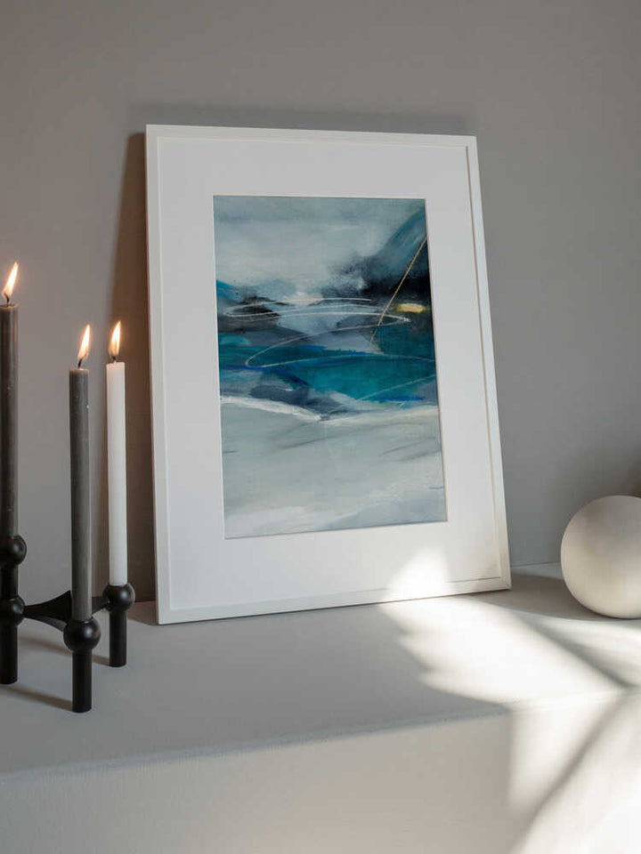 "Abstract Blue Depths" by Arohika Verma — Abstract Wall Art
