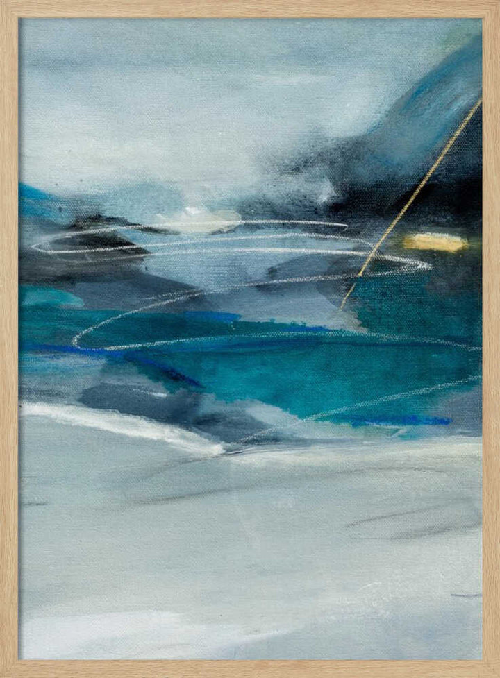 "Abstract Blue Depths" by Arohika Verma — Abstract Wall Art