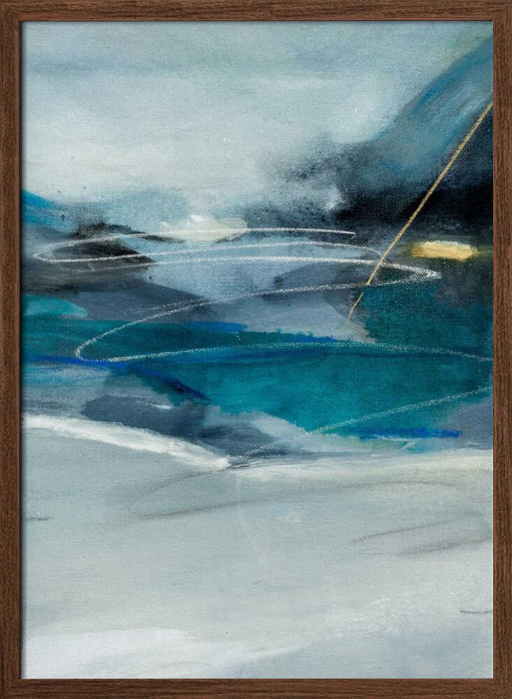 "Abstract Blue Depths" by Arohika Verma — Abstract Wall Art