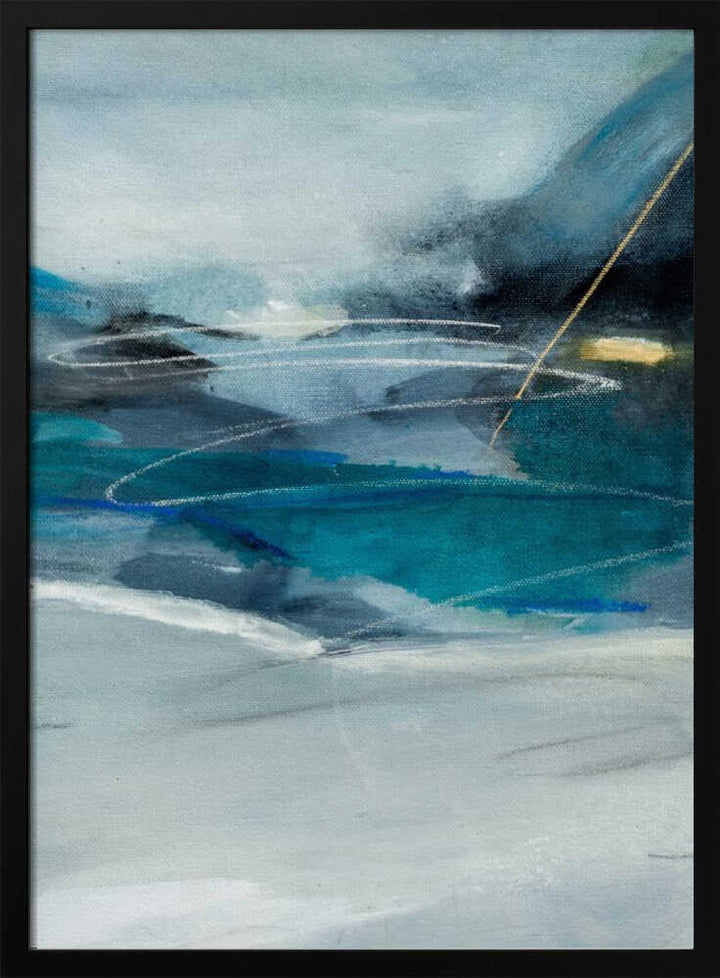 "Abstract Blue Depths" by Arohika Verma — Abstract Wall Art
