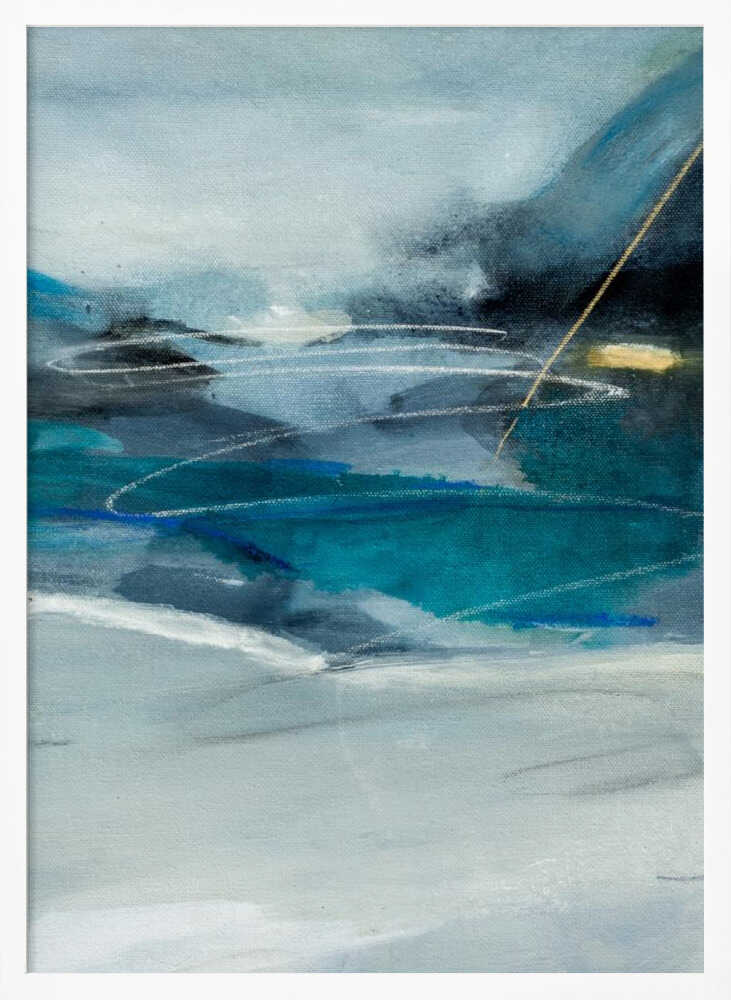 "Abstract Blue Depths" by Arohika Verma — Abstract Wall Art