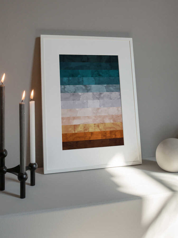 Serene Watercolor Stripe Texture