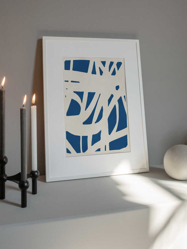 Organic Blue Abstraction