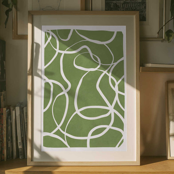 Flowing Green Lines