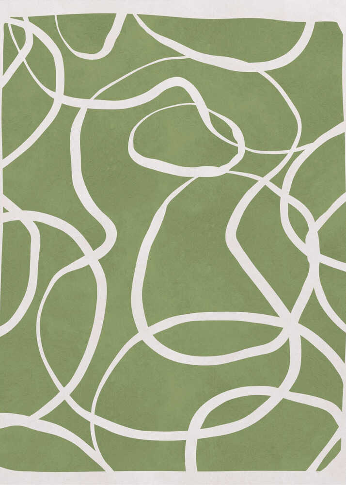 Flowing Green Lines