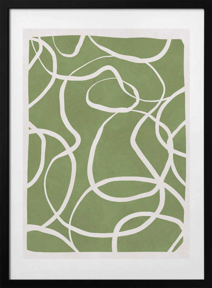 Flowing Green Lines