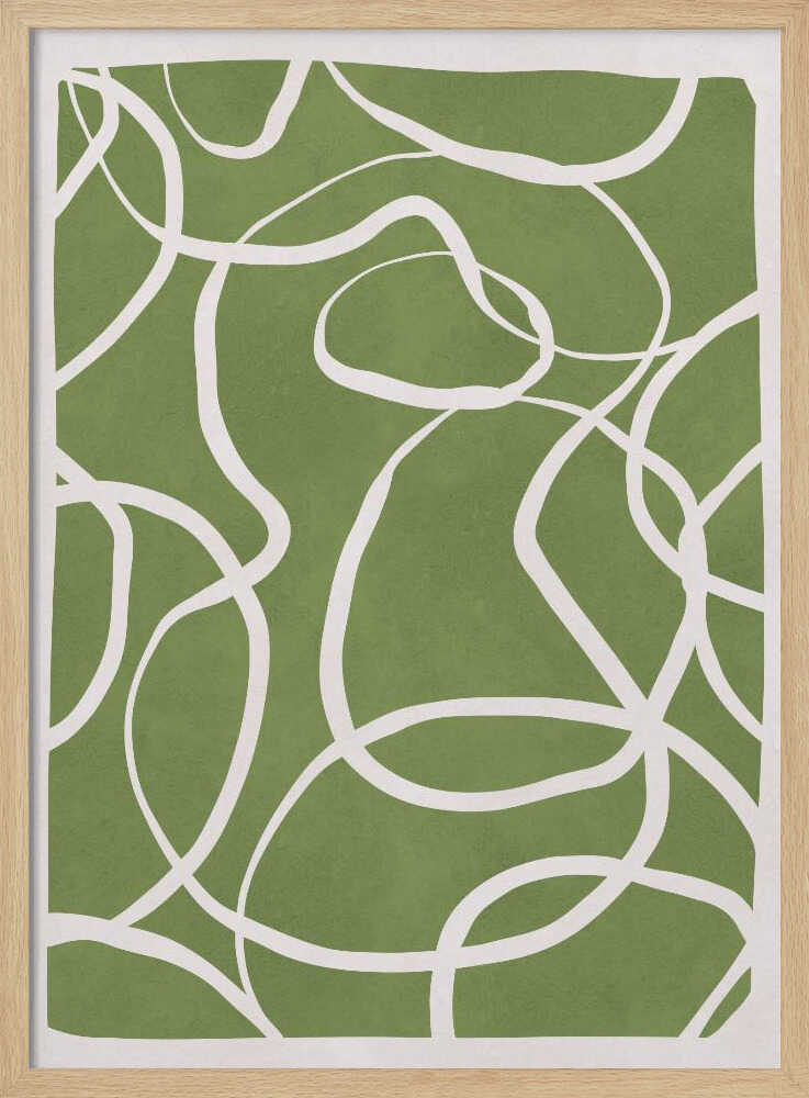 Flowing Green Lines