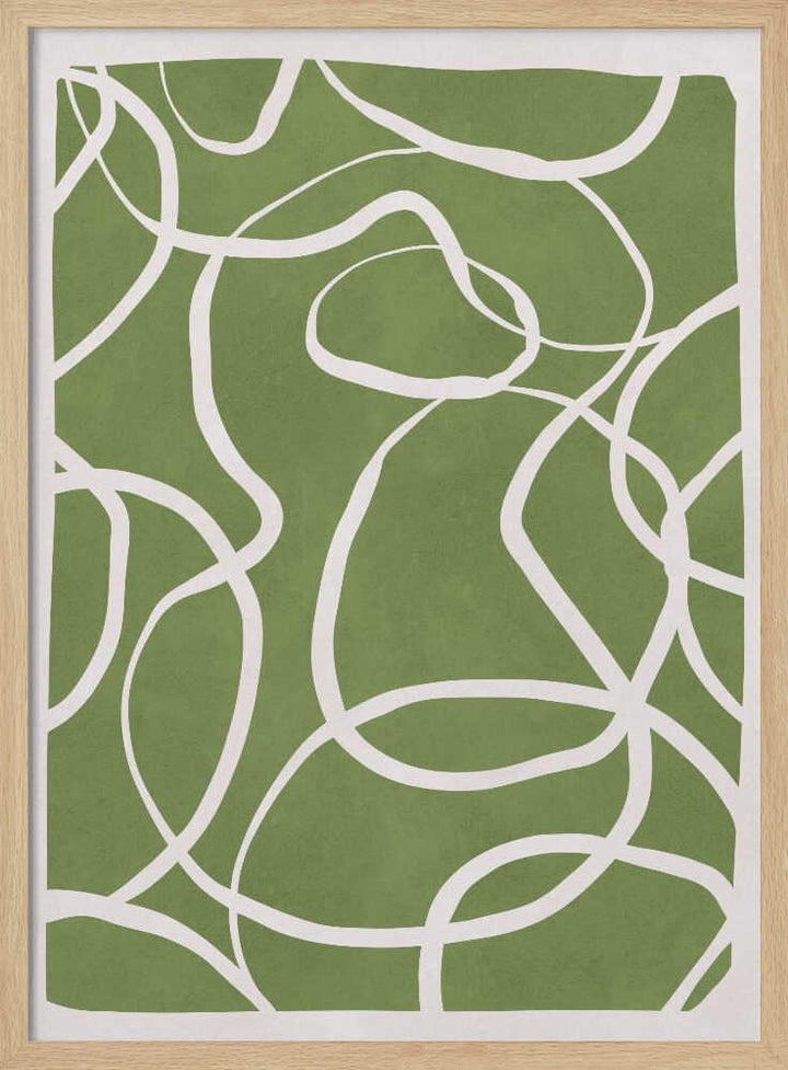 Flowing Green Lines