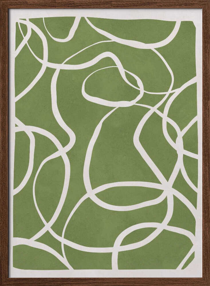 Flowing Green Lines