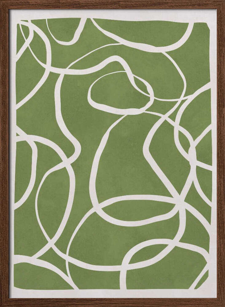 Flowing Green Lines