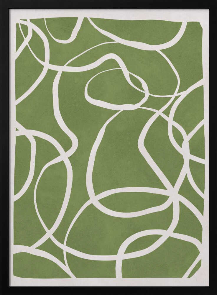 Flowing Green Lines