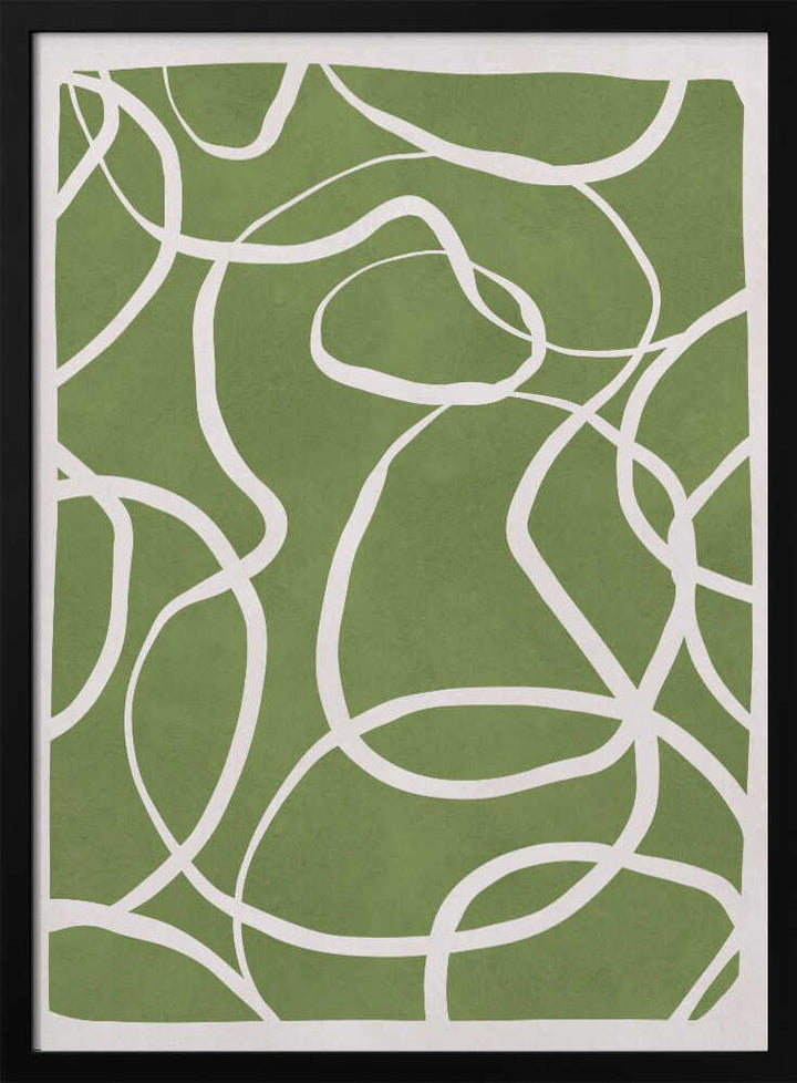 Flowing Green Lines